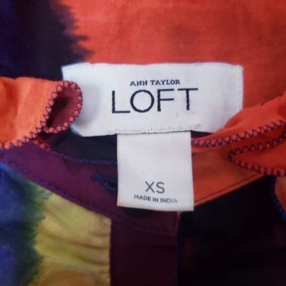 Loft Silk Blend Tie Dye Top - Picture 4 of 5